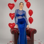 Amorata blue dress