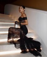 Soprano μάξι δαντελωτό φόρεμα