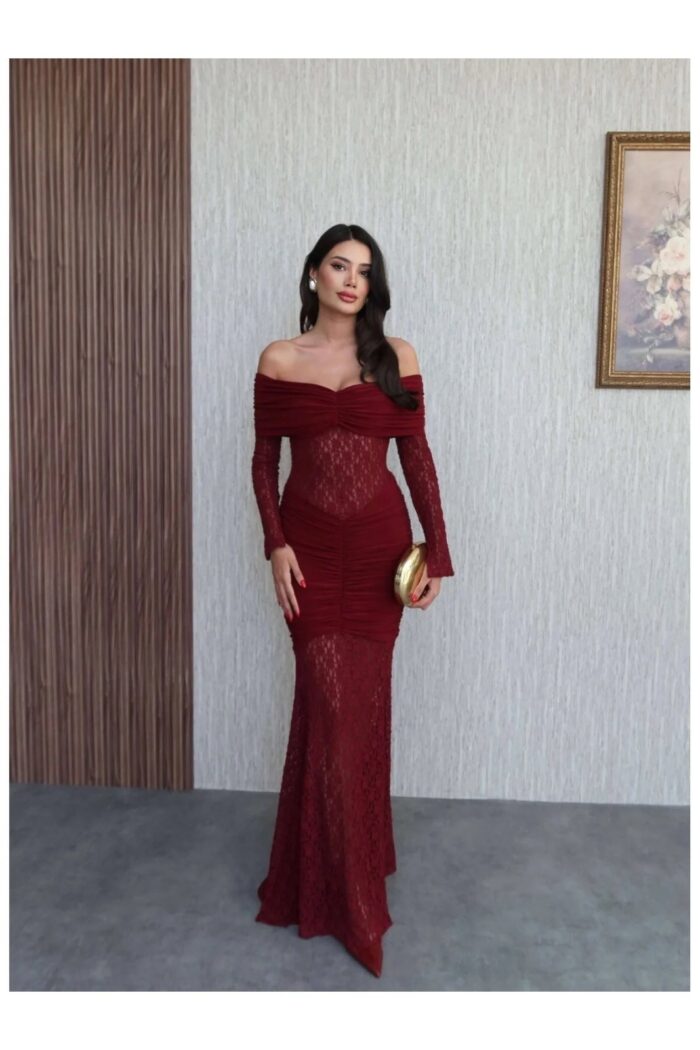 Kallas strapless μάξι φόρεμα - Image 4
