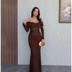 Kallas strapless μάξι φόρεμα