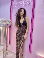 Secret animal print φόρεμα
