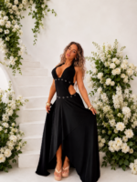 Queen black maxi dress