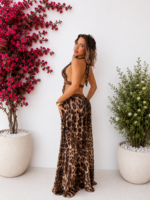 Tiger brown maxi dress - Image 2